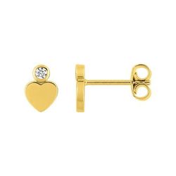 Pendientes Metal Chapado En Oro Argyor MRM Mujer (CH)135766.1 Corazón C. Circonita
