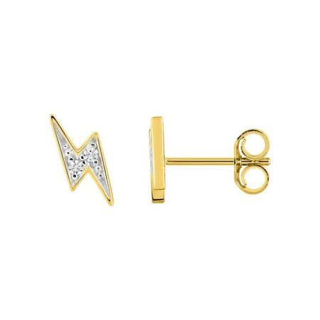Pendientes Metal Chapado En Oro Argyor MRM Mujer (CH)135788.1 Rayo C. Circonitas