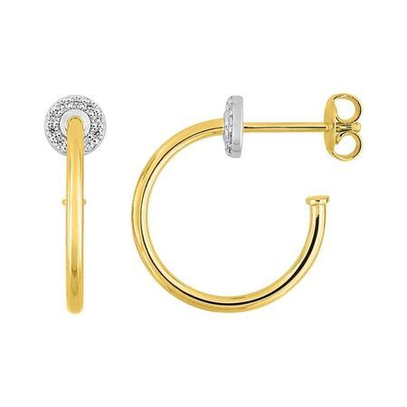 Pendientes Metal Chapado En Oro Argyor MRM Mujer (CH)135808.1 Aro Abierto C. Circonitas