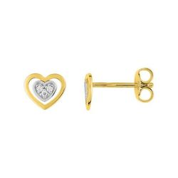 Pendientes Metal Chapado En Oro Argyor MRM Mujer (CH)135860.1 Corazón C. Circonitas