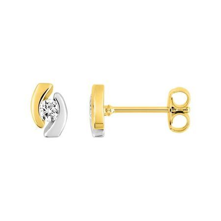 Pendientes Metal Chapado En Oro Argyor MRM Mujer (CH)BSWB16Z Circonitas