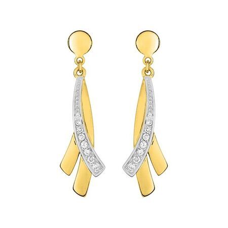 Pendientes Metal Chapado En Oro Argyor MRM Mujer (CH)BSWD67Z Circonitas
