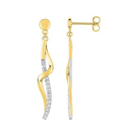 Pendientes Metal Chapado En Oro Argyor MRM Mujer (CH)BSWF68Z Colgante Entorchado C. Circonitas