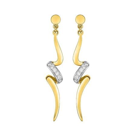 Pendientes Metal Chapado En Oro Argyor MRM Mujer (CH)BSWG25Z Colgante Entorchado C. Circonitas