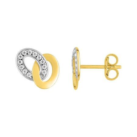Pendientes Metal Chapado En Oro Argyor MRM Mujer (CH)BSWG40Z Circonitas