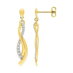 Pendientes Metal Chapado En Oro Argyor MRM Mujer (CH)BSWH95Z Colgante Entorchado C. Circonitas
