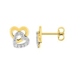 Pendientes Metal Chapado En Oro Argyor MRM Mujer (CH)BSWI51Z Corazones C. Circonitas