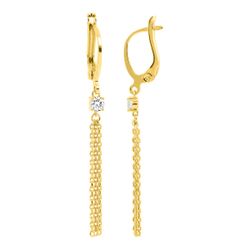 Pendientes Metal Chapado Oro Argyor MRM (CH)135112.1 Circonita Colgante Cadena