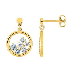 Pendientes Metal Chapado Oro Argyor MRM (CH)135116.6 Círculo Circonitas