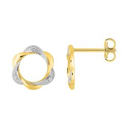 Pendientes Metal Chapado Oro Argyor MRM (CH)135118.1 Círculo Entorchado Circonitas