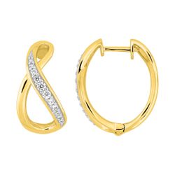 Pendientes Metal Chapado Oro Argyor MRM (CH)135131.1 Aro Infinito Circonitas