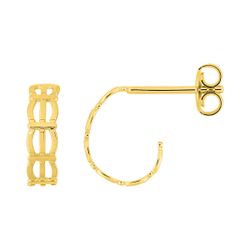 Pendientes Metal Chapado Oro Argyor MRM (CH)135569 Medio Aro Calado