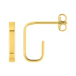 Pendientes Metal Chapado Oro Argyor MRM (CH)135937 Medio Aro Liso