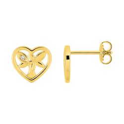 Pendientes Metal Chapado Oro Argyor MRM (CH)135995.1 Corazón Árbol Circonitas