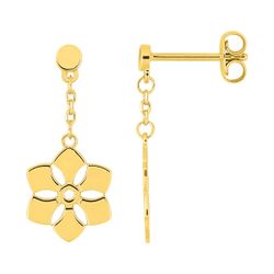 Pendientes Metal Chapado Oro Argyor MRM (CH)135A01 Colgante Estrella Hexagonal