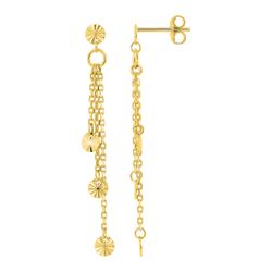 Pendientes Metal Chapado Oro Argyor MRM (CH)135A03 Colgante Cadenas