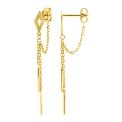 Pendientes Metal Chapado Oro Argyor MRM (CH)135A04 Colgante Cadenas
