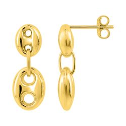 Pendientes Metal Chapado Oro Argyor MRM (CH)135A07 Colgante Eslabones