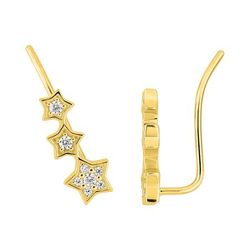 Pendientes Metal Chapado Oro Argyor Mujer (CH)135159.1 Estrellas Circonitas
