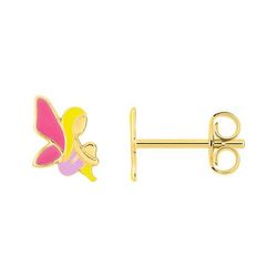 Pendientes Metal Chapado Oro Argyor Mujer (CH)135A33 Hada Esmaltada