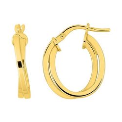 Pendientes Metal Chapado Oro Argyor Mujer (CH)135A57 Aro Liso
