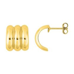 Pendientes Metal Chapado Oro Argyor Mujer (CH)135A63  Medio Aro
