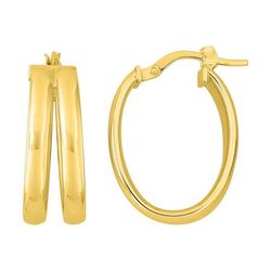 Pendientes Metal Chapado Oro Argyor Mujer (CH)135A70 Aro En Brillo