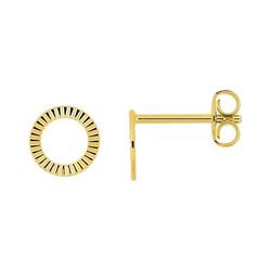 Pendientes Metal Chapado Oro Argyor Mujer (CH)135A85 Círculo En Brillo