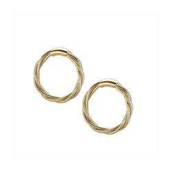 Pendientes Metal Dorado Sovrani Mujer J11189 Círculo Lurex 3,5cm