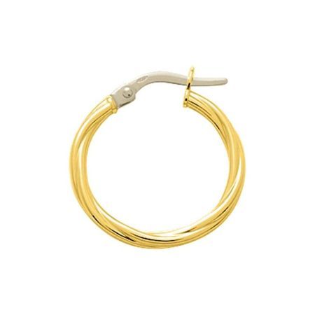 Pendientes Oro 18krs Argyor MRM Mujer (18)2669.4 Aro Entorchado En Brillo