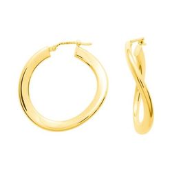 Pendientes Oro 18krs Argyor MRM Mujer (18)9029.25 Aro Ondulado Liso En Brillo