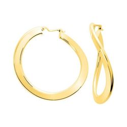 Pendientes Oro 18krs Argyor MRM Mujer (18)9029.30 Aro Ondulado Liso En Brillo