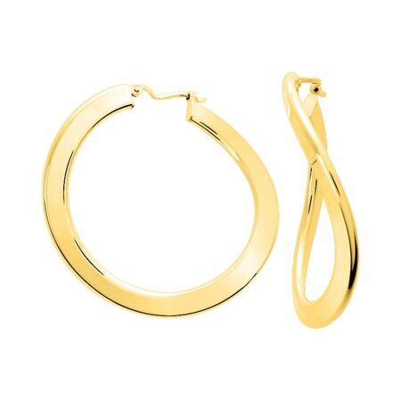 Pendientes Oro 18krs Argyor MRM Mujer (18)9029.30 Aro Ondulado Liso En Brillo