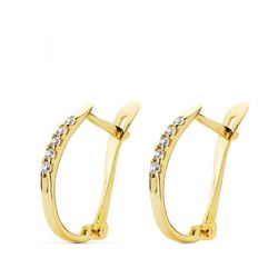 Pendientes Oro 18kts 1,5mm Grosor 17X9mm 18790-OA