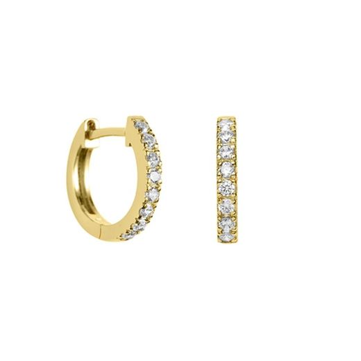 Brincos de ouro 18k Argyor MRM 1,50mm (18)75A0107Z-2,10g argola zircônia