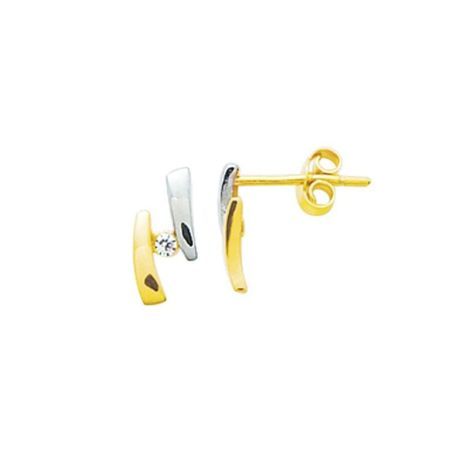 Pendientes Oro Bicolor Blanco 18kts Argyor MRM (18)2.152.Z3 Circonitas