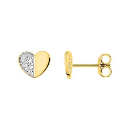 Pendientes Oro 18kts Argyor MRM  (18)2.7153.Z3 Corazón C. Circonitas
