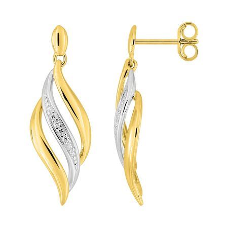 Pendientes Oro 18kts Argyor MRM (18)2.7511.Z3 Colgante Entorchado Circonitas