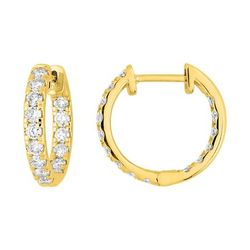 Pendientes Oro 18kts Argyor MRM (18)DS2025.20 Aro Diamantes Laboratorio 1,05ct