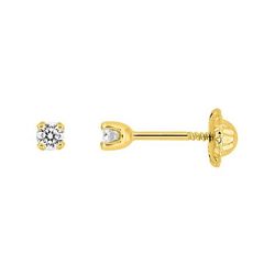 Pendientes Oro 18kts Argyor MRM Bebé (18)OK202JB4V Diamantes 0,10ct Tuerca