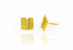 Pendientes Oro 18kts Arior Cremallera Con Diamantes 3640632SP