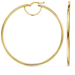 Pendientes Oro 18kts Aro En Brillo A97-5420 54x2mm
