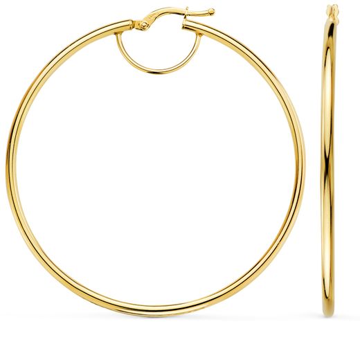 Pendientes Oro 18kts Aro En Brillo A97-5420 54x2mm