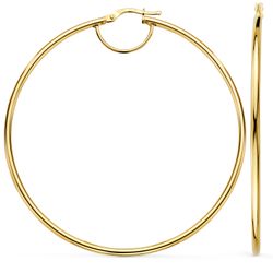 Pendientes Oro 18kts Aro En Brillo A97-6420 64x2mm
