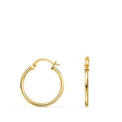 Pendientes Oro 18kts Aro En Brillo A98-1815 18x1,5mm