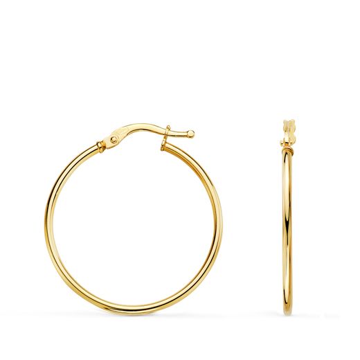 Pendientes Oro 18kts Aro En Brillo A98-2815 28x1,5mm
