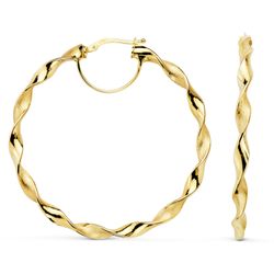 Pendientes Oro 18kts Aro En Brillo A99-4525 45x3mm