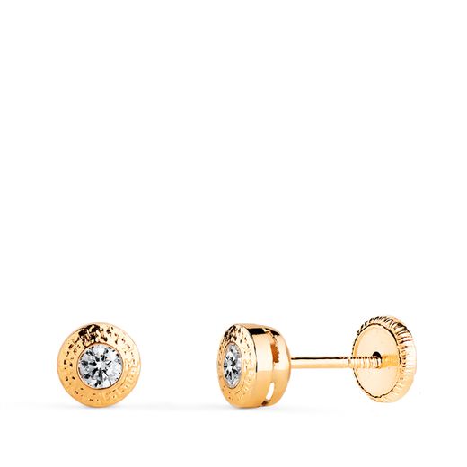 Pendientes Oro 18kts Circonita N5947-3AT 5,00mm