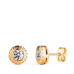 Pendientes Oro 18kts Circonitas N5947-5AP 7mm