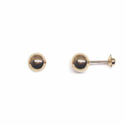 Pendientes Oro 18kts Dormilona Bola 7mm B144/110/7